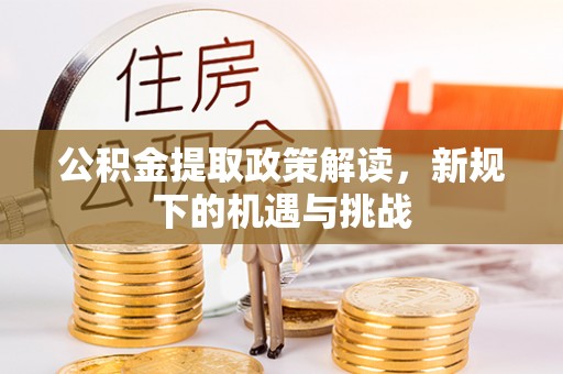 兴海公积金提取政策解读，新规下的机遇与挑战