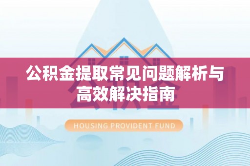 兴海公积金提取常见问题解析与高效解决指南