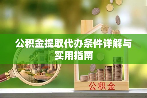 兴海公积金提取代办条件详解与实用指南